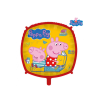 Fóliový balónek čtverec - Prasátko Peppa - 43 cm