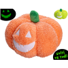 Dýně Halloween plyšová svítící ve tmě - zelená