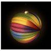 Lampion koule duhový 25 cm