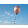 Chromový latexový balónek 33 cm - Shiny Rose Gold #096